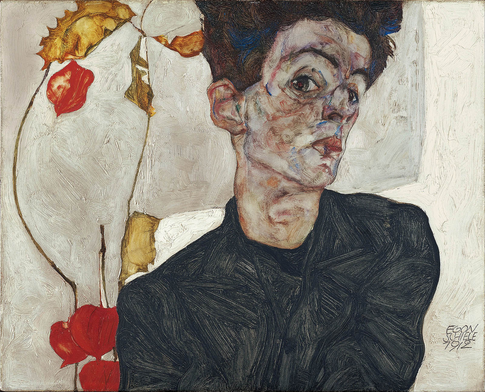Egon Schiele, Self-portrait.