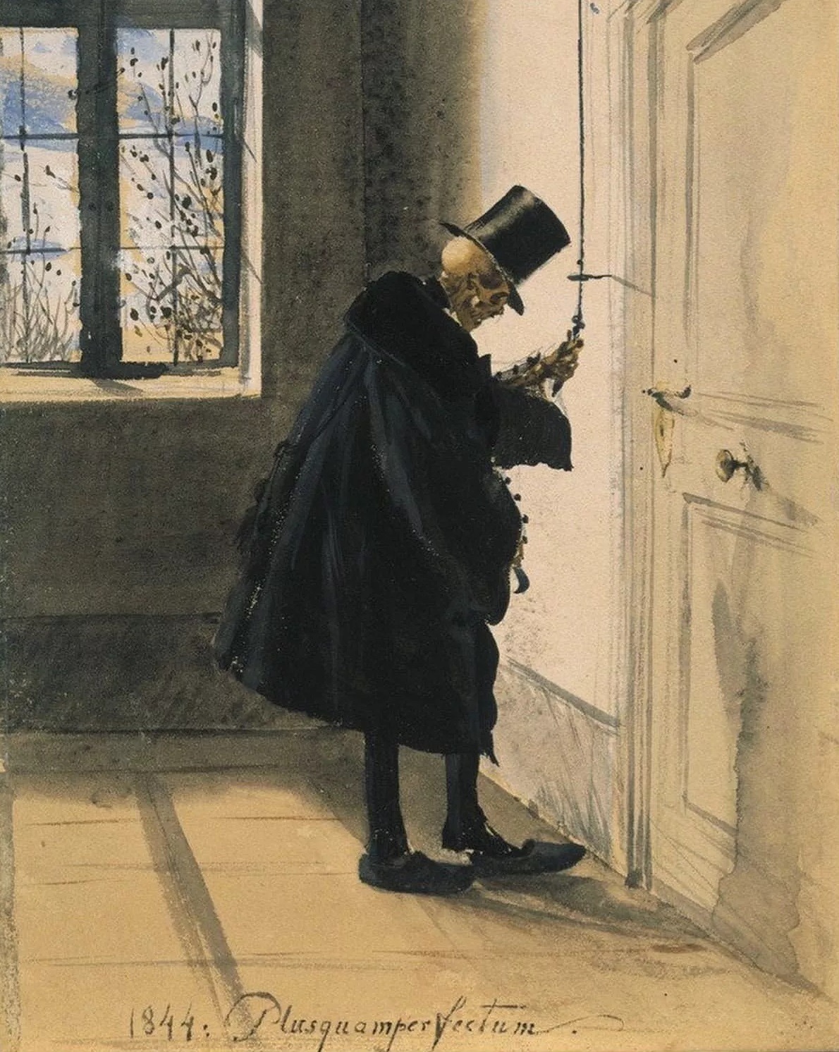 The Visit From Death, Adolph von Menzel.